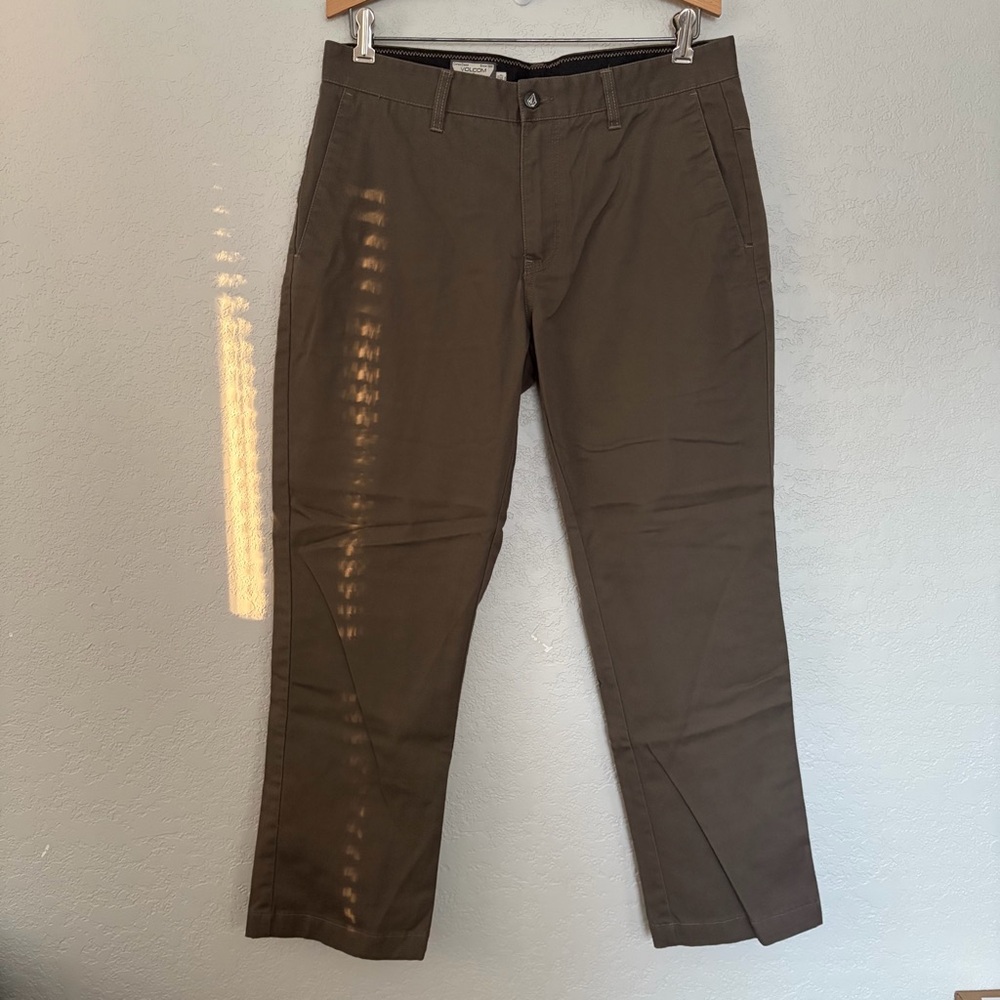 Volcom Men’s Size 32x26 Brown Casual Skatewear True To This Chino Pants